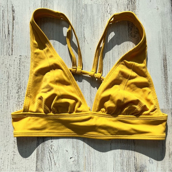 Xhilaration Yellow Bikini Top - Picture 1 of 4